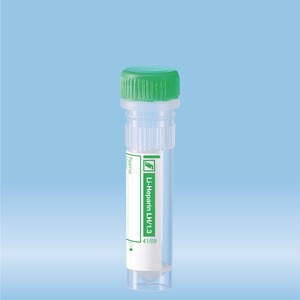 Mikrorör 1,3 mL, skruvkork, Li-heparin