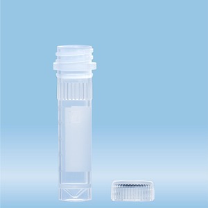 Mikrorör 2,0 mL, skrivyta, lock inkluderat, Kryorör