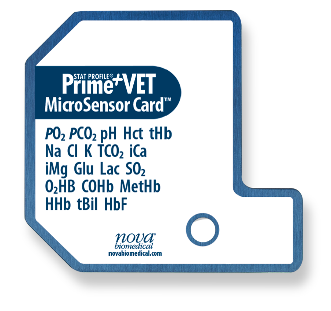 Prime Plus VET Sensor Card Low Volume Inkl COOx