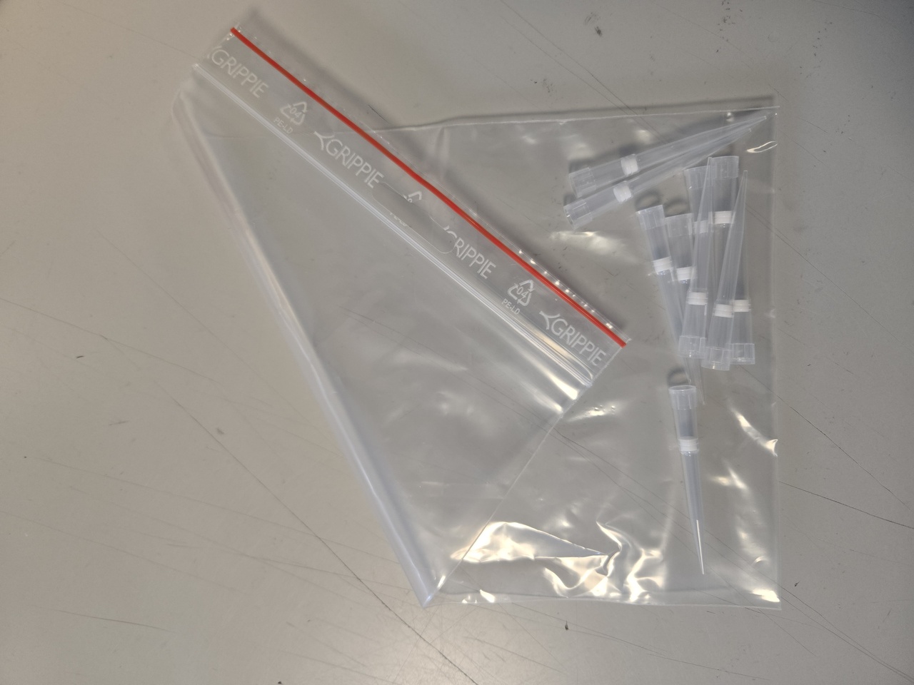 Pipettspetsar till Morfologi tester
