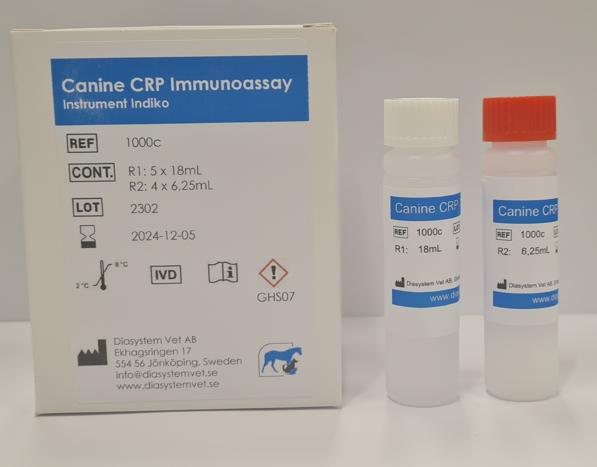 Diasystem Vet Canine CRP Immunoassay (Indiko)